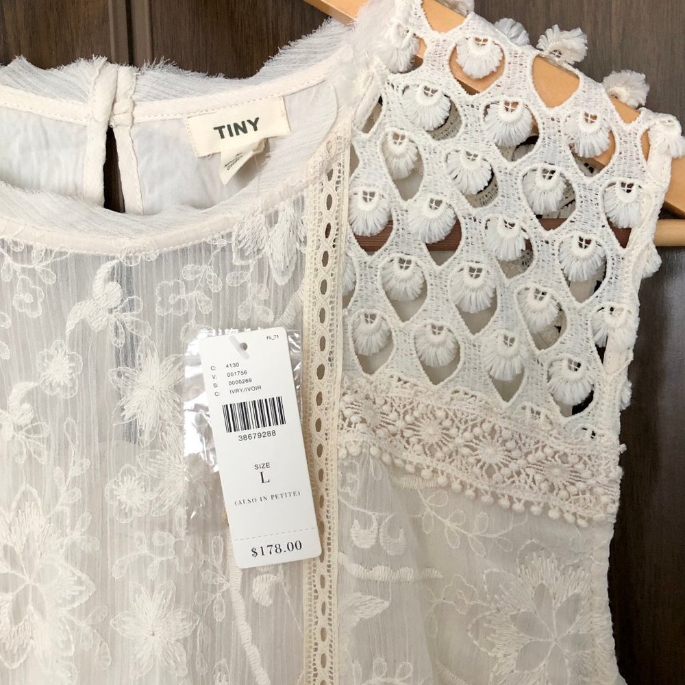 Anthropologie Cream Maxi Dress - Picture 4 of 8